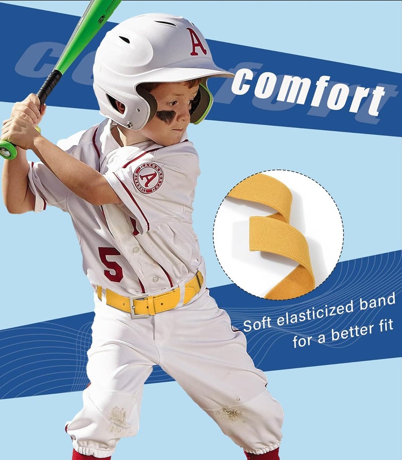 Kajeer Kid Belts for Boy Baseball Belt Softball Adjustable Fastpitch Belt Elastic Metal Buckle Youth Belt for Boys Girls - Image 5